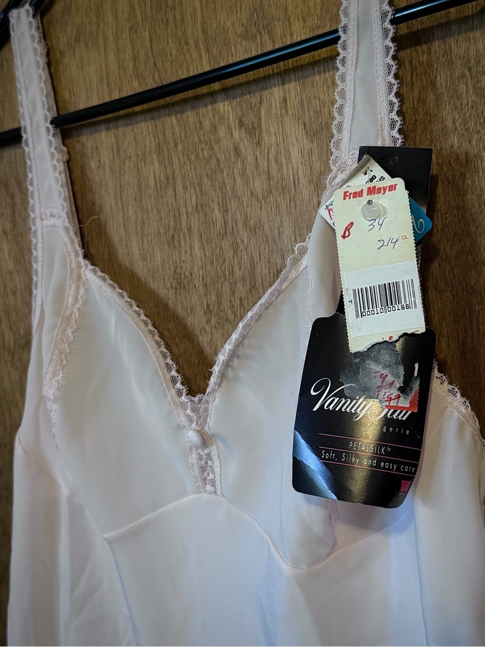 Vintage Vanity Fair Women's Pink Silky Slip - Lace Trim